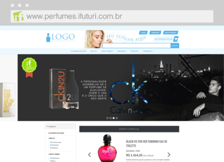 Ecommerce Modelo de Loja Virtual Perfumes